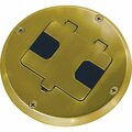 Southwire Electrical Box, 42.8 cu in, Outlet Box, Brass, Round FBCVBR-TRWR-KIT